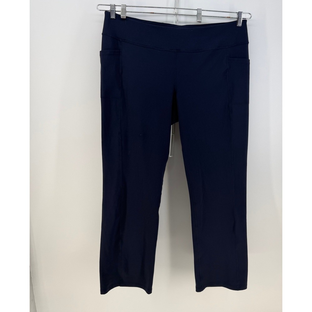 Skechers GO WALK Pants Womens 3XL Navy Blue High Rise Straight Leg Pockets Gym